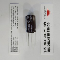 1200uF 35V ŞERİT RUBYCON KONDANSATÖR
