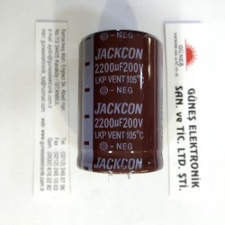 2200uF 200V DÖKME JACKCON KONDANSATÖR