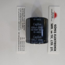 820uF 250V SNAP CAPXON KONDANSATÖR