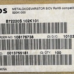 20MM 1000V VARİSTÖR B72220S  20MM 1000V VARİSTÖR B72220S