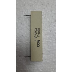 68R 25W TAŞ DİRENÇ 75X16X8 RM:65MM 