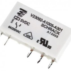 V23092-A1024-A302 24V 6A 1 NO PCB DIK Yassı RÖLE V23092-A1024-A302 24V 6A 1 NO PCB DIK Yassı RÖLE